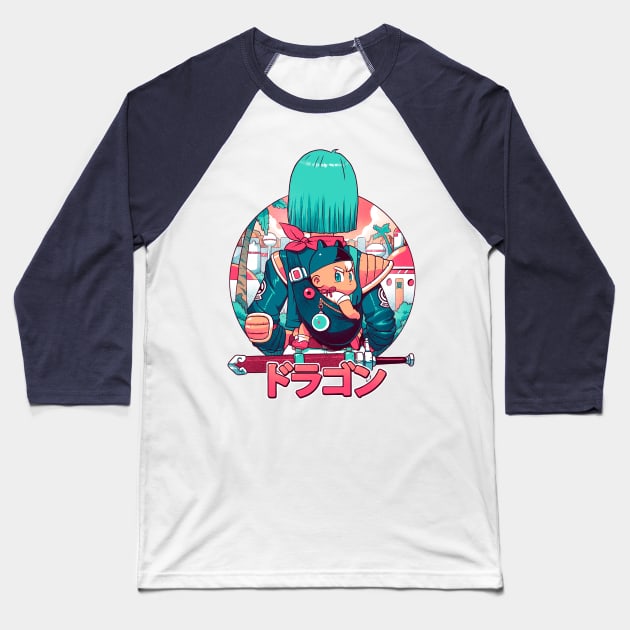 Summer Dragon Baseball T-Shirt by BrunoMota